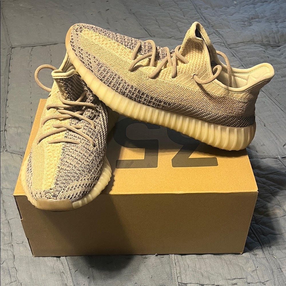 Yeezy Tan and Brown Sneakers